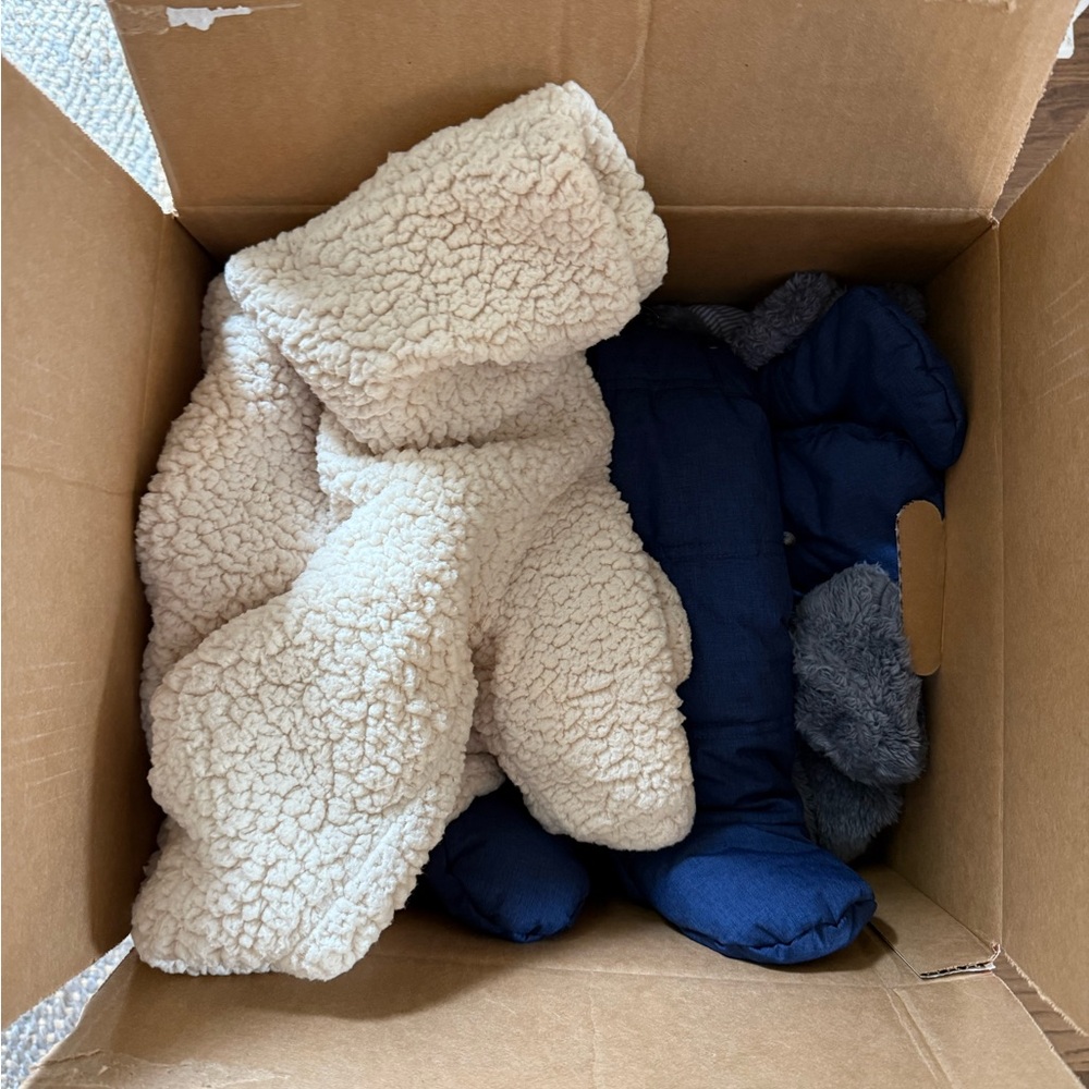 Cozy Sherpa and Blue Winter Jackets